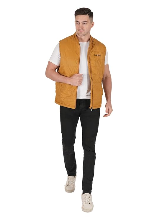 Men's Lightweight Quilted Sleeveless Winter Bomber Jacket