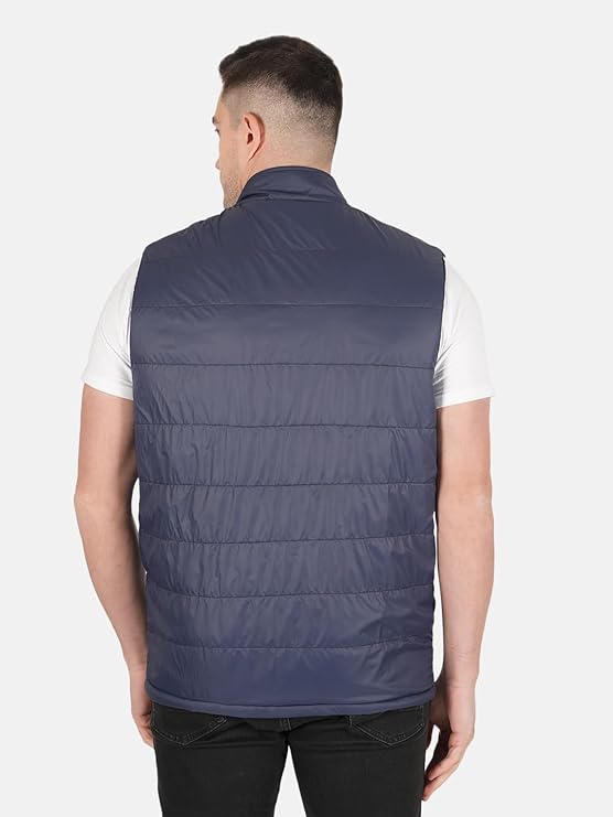 Men's Lightweight Quilted Sleeveless Winter Bomber Jacket