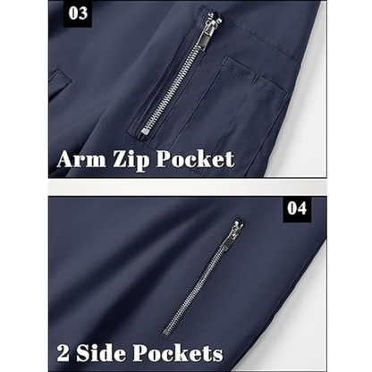 Caraba Mens Bike Riding Jacket - Anti-Tanning & Anti-Dust Protection UPF 50+ Sun Protection Full Sleeves Zipper Jacket