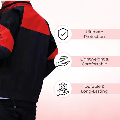 Caraba Men’s Lightweight Water Resistant Rain Jacket – Windproof, Foldable & Travel-Ready
