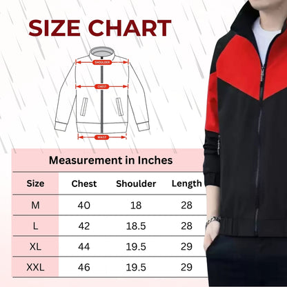 Caraba Men’s Lightweight Water Resistant Rain Jacket – Windproof, Foldable & Travel-Ready