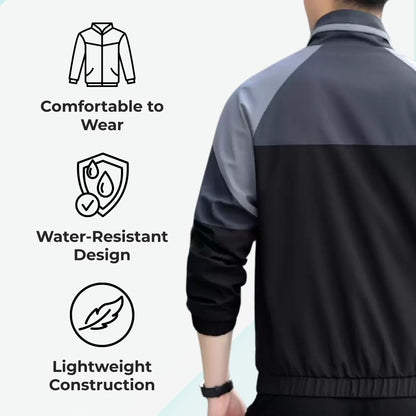 Caraba Men’s Lightweight Water Resistant Rain Jacket – Windproof, Foldable & Travel-Ready