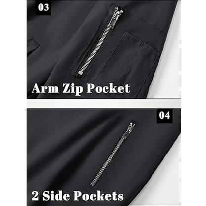 Caraba Mens Bike Riding Jacket - Anti-Tanning & Anti-Dust Protection UPF 50+ Sun Protection Full Sleeves Zipper Jacket