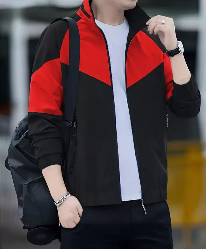 Caraba Mens Stylish Windcheater Jacket for Sport & Outdoor Activity