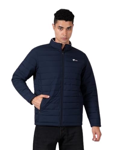 Caraba Men's Bomber Winter Jacket | Regular Fit | Full Sleeve | Zipper Closure | Stand Collar | Stylish, Lightweight, Nylon Trendy Jacket for Men (M)