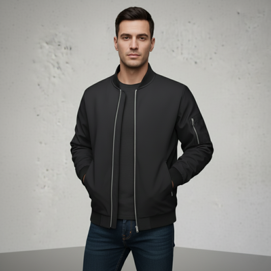 Caraba Men’s Lightweight Water Resistant  Winter Jacket – Windproof, Foldable & Travel-Ready