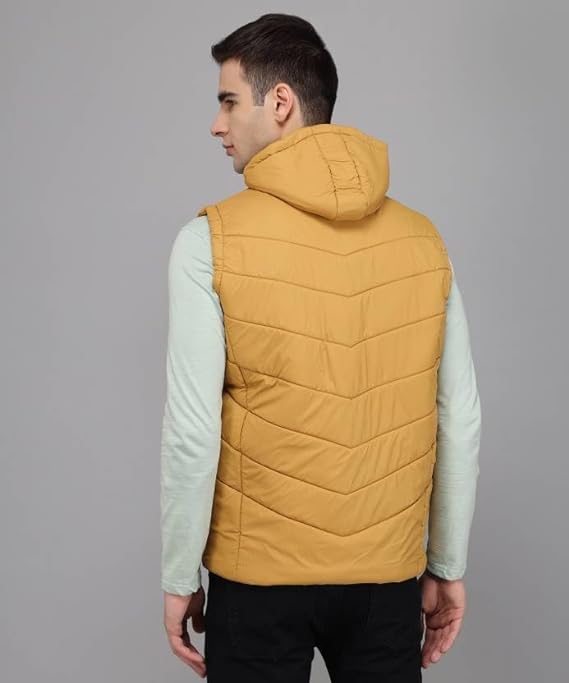 Caraba Lightweight Half Sleeve Winter Jacket for Men & Boys | Front Zipper, Regular Fit Bomber