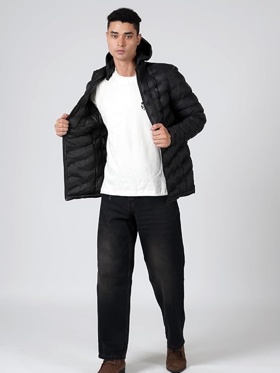 Caraba Light Weight Winter Jackets for Men & Boys | Front Zipper Pocket, Full Sleeves Nylon Jacket, Regular Fit Bomber, Monsoon Jackets for All Weather