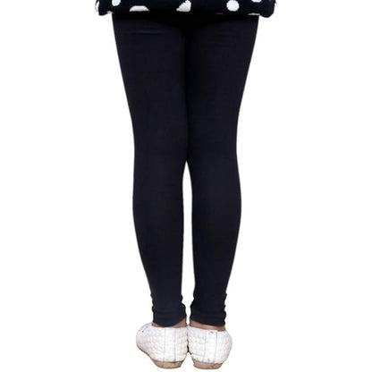 Plain Ankle Length Cotton Leggings for Kids & Girls Pack of 4