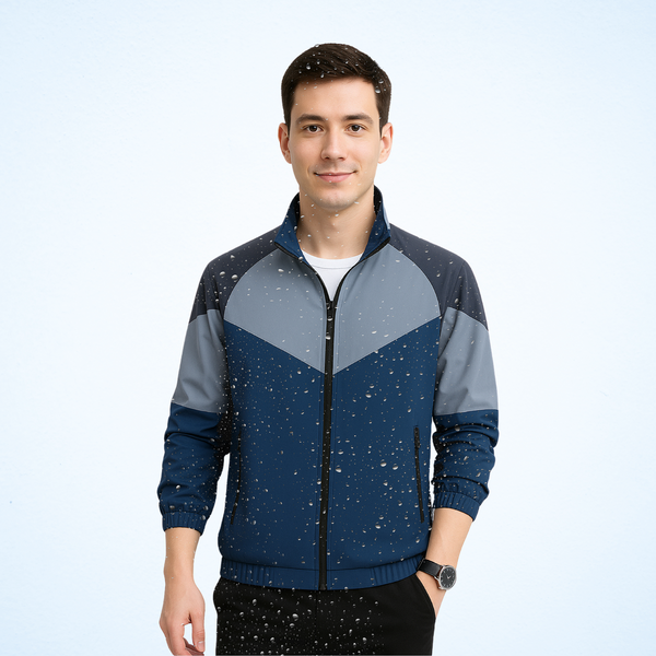 Caraba Men’s Lightweight Water Resistant Rain Jacket – Windproof, Foldable & Travel-Ready