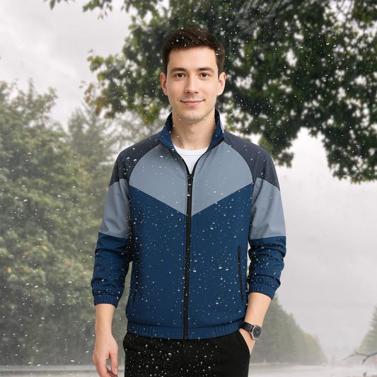 Caraba Men’s Lightweight Water Resistant Rain Jacket – Windproof, Foldable & Travel-Ready