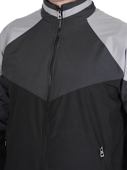 Caraba Men's Casual Workout Running Lightweight Outdoor Sporty Wind Cheater Jacket