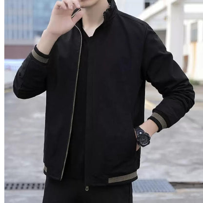 Caraba Mens Jackets for Winter, Lightweight Bomber Jacket, Full Sleeve, Regular Fit, Stylish Stand Collar, Zipper Closure jacket