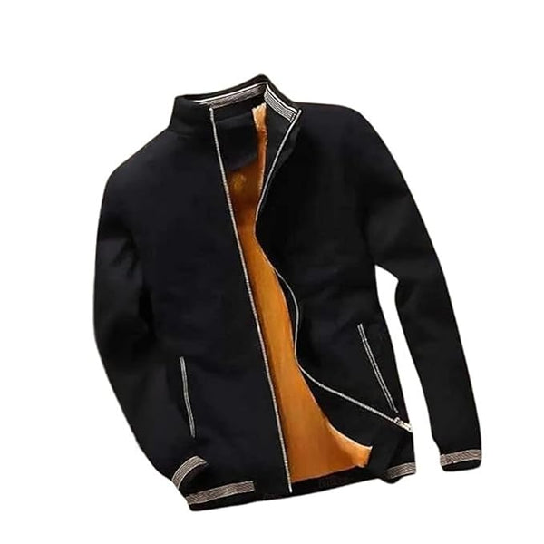 Caraba Winter Jackets For Mens, Full Sleeve, Zipper Closure, Stand Collar Windcheater for Men