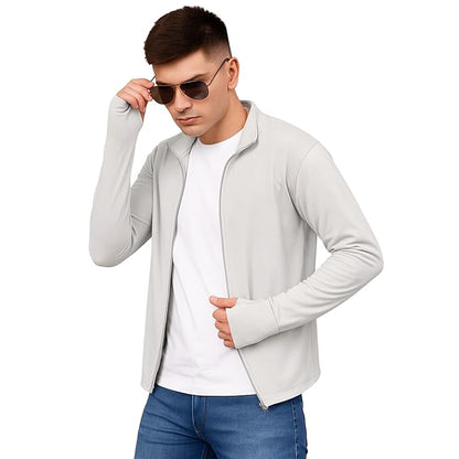 Mens Suncreen Jacket Protect From Harmful UV Rays | Full Sleeves Anti-tanning jacket for Bike Riding