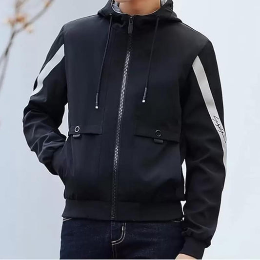Caraba Men's Lightweight Winter Jacket, Full Sleeve Windcheater | Ideal for Trekking, Running, Gym Workouts & UV Protection