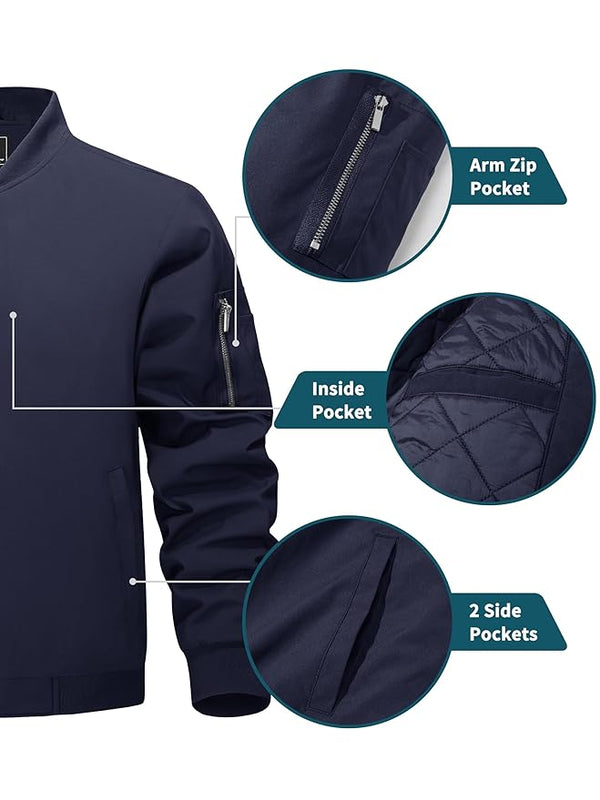 Caraba Mens Bike Riding Jacket - Anti-Tanning & Anti-Dust Protection UPF 50+ Sun Protection Full Sleeves Zipper Jacket