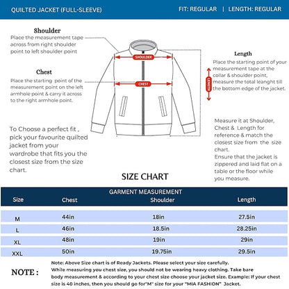 Caraba Men's Lightweight Nylon Jacket for Winter Season| Full Sleeves Zipper Function, Stand Collar Jacket for Bike Riding, Sports & Travel
