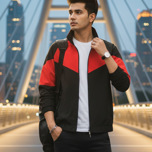 Caraba Plus Size Jacket for Men's & Boys Stylish Full Zip UP Winter Jacket for Running, Trekking, Travelling & Gym Workout Fashionable Jacket