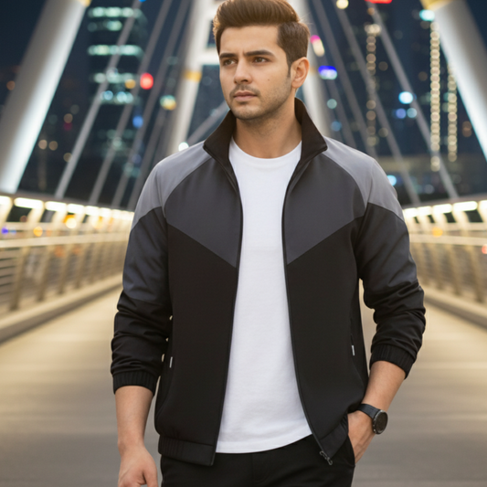 Caraba Plus Size Jacket for Men's & Boys Stylish Full Zip UP Winter Jacket for Running, Trekking, Travelling & Gym Workout Fashionable Jacket