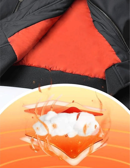 CARABA Men's Bomber Jacket Fashion Lightweight Windbreaker Winter Fall Casual Jackets for Men | Full Zipper Casual Padded Nylon Jacket
