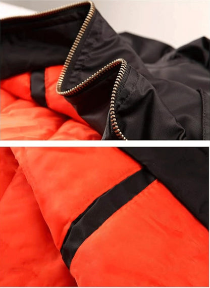 CARABA Men's Bomber Jacket Fashion Lightweight Windbreaker Winter Fall Casual Jackets for Men | Full Zipper Casual Padded Nylon Jacket
