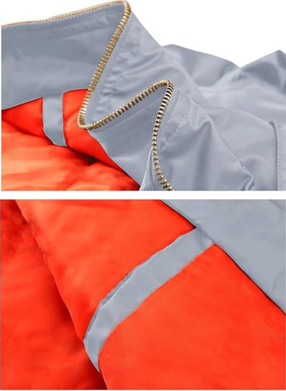 CARABA Men's Bomber Jacket Fashion Lightweight Windbreaker Winter Fall Casual Jackets for Men | Full Zipper Casual Padded Nylon Jacket