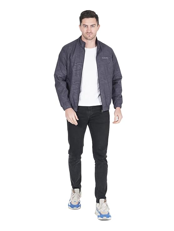 Caraba Men's Casual Workout Running Lightweight Outdoor Sporty Wind Cheater Jacket