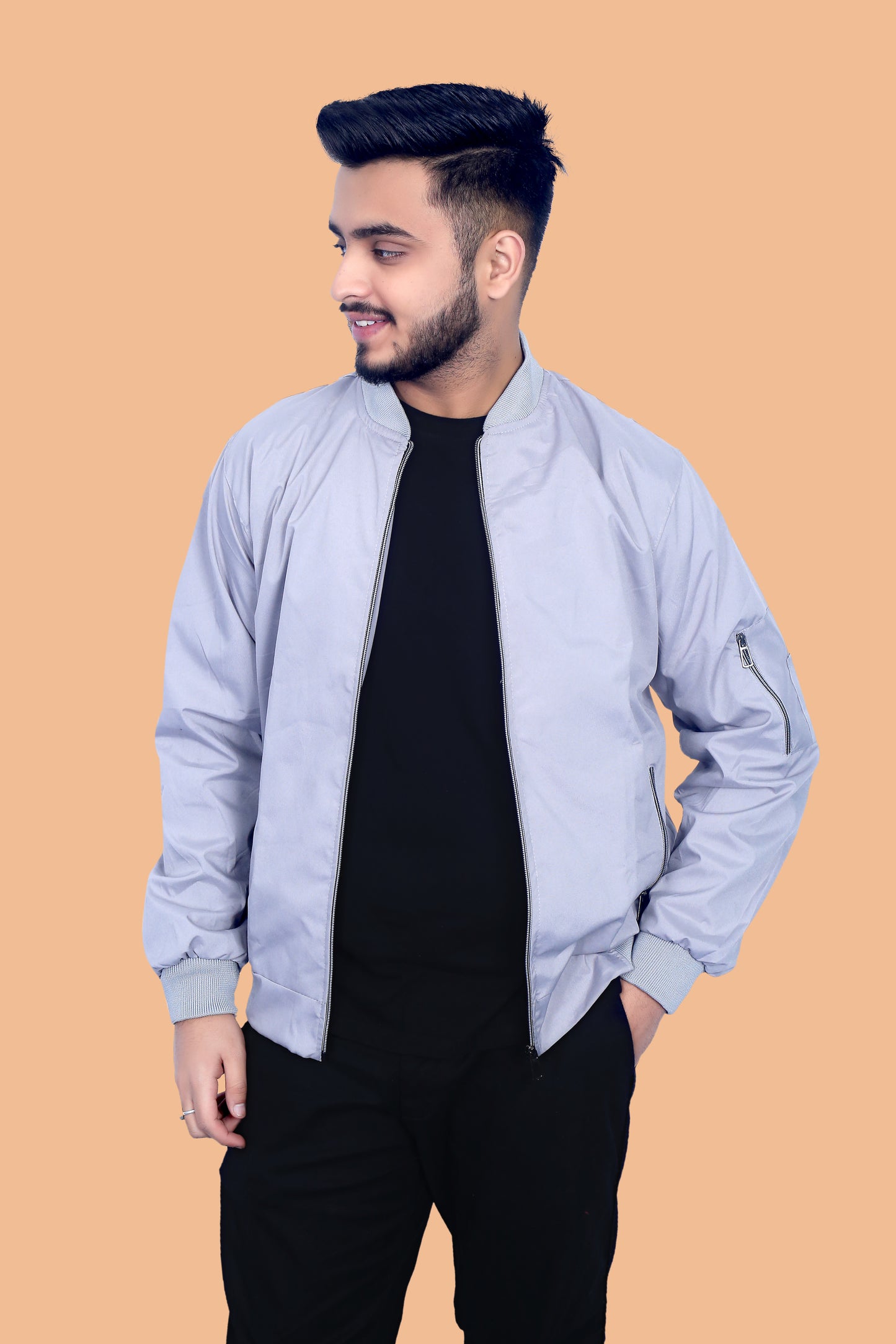 Caraba Men's Sunscreen Jacket | UV Protection, Lightweight Summer Wear, Prevents Sun Tanning, Stylish
