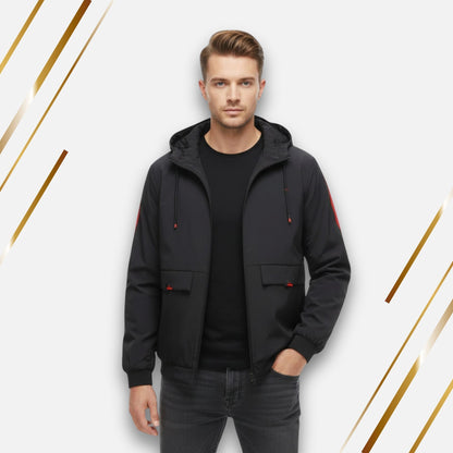 Caraba Men's Lightweight Winter Jacket, Full Sleeve Windcheater | Ideal for Trekking, Running, Gym Workouts & UV Protection