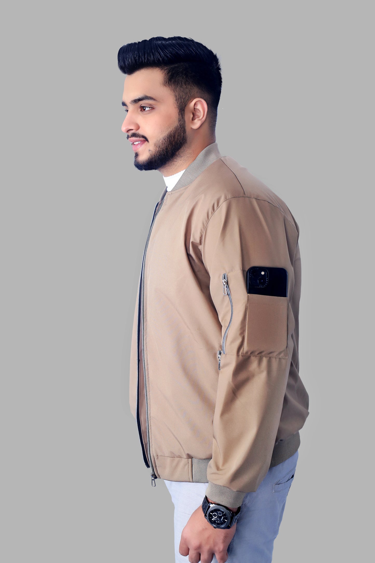 Caraba Men's Sunscreen Jacket | UV Protection, Lightweight Summer Wear, Prevents Sun Tanning, Stylish