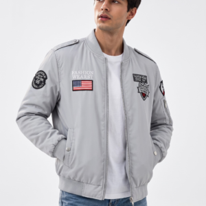 Men’s Premium Patch Bomber Jacket